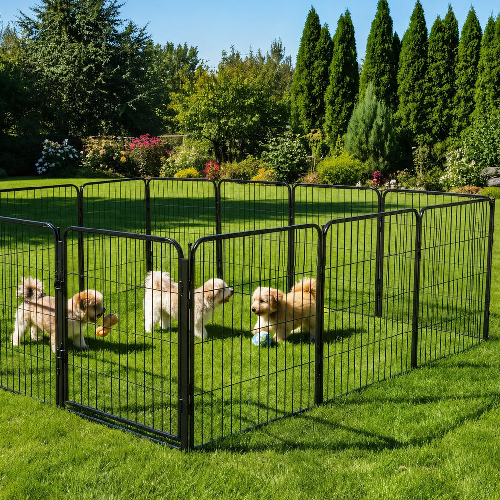 40 inch 16 Panels Heavy Duty Metal Dog Playpen H9315