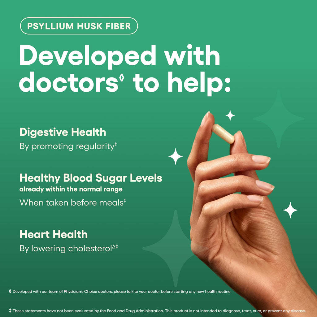 Vegan Psyllium Husk Fiber 300 Capsules V973