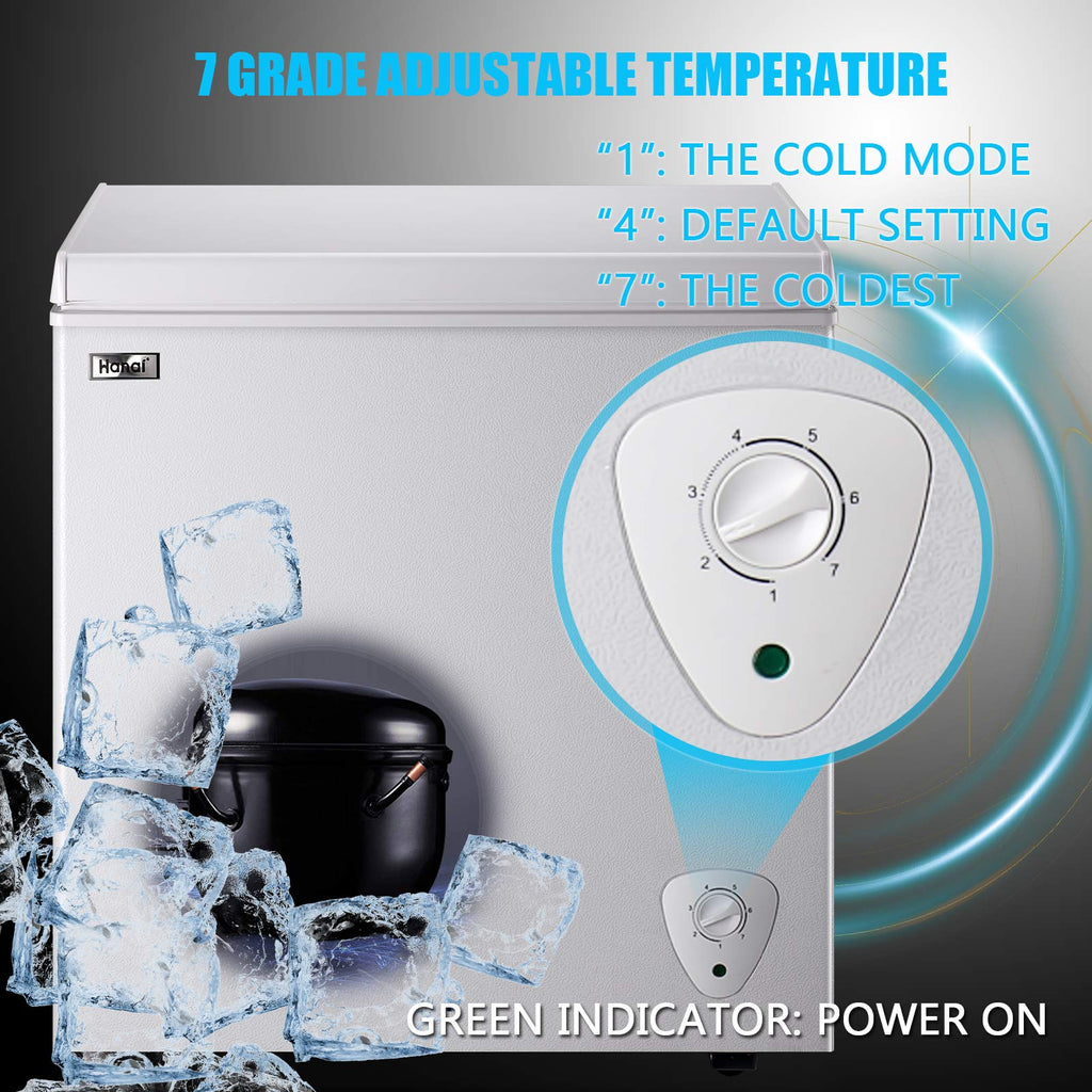 White 5.0 Cu.Ft Chest Freezer J843