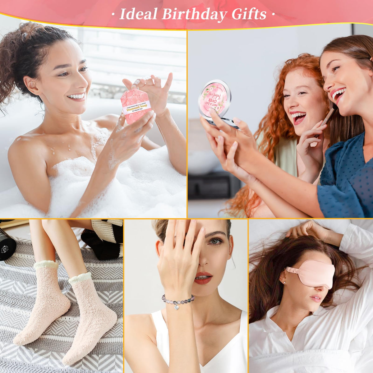 Pink 15 Pc Self Care Spa Gift Set U808438