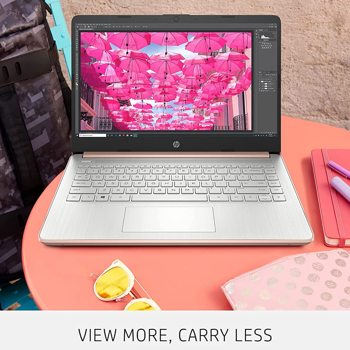 14'' HD Laptop Intel Celeron 4GB 64GB eMMC Pink Gold Y58968