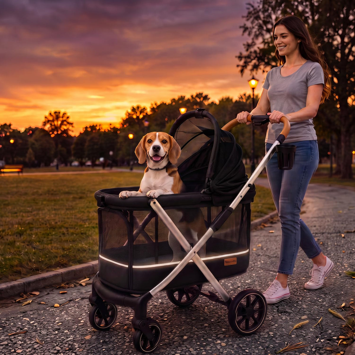 Lightweight Aluminum Dog Stroller A211194