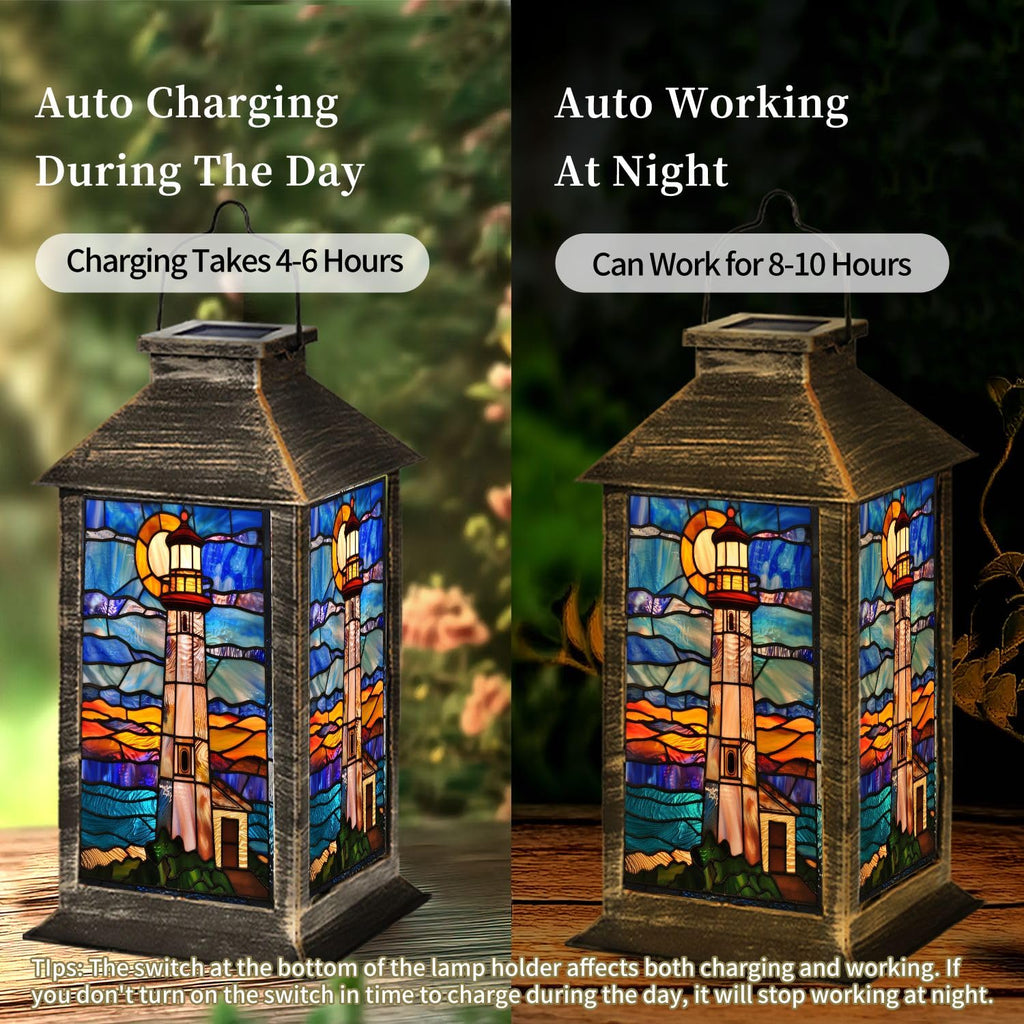 Solar Powered Waterproof Hanging Lantern 1 Pack E928