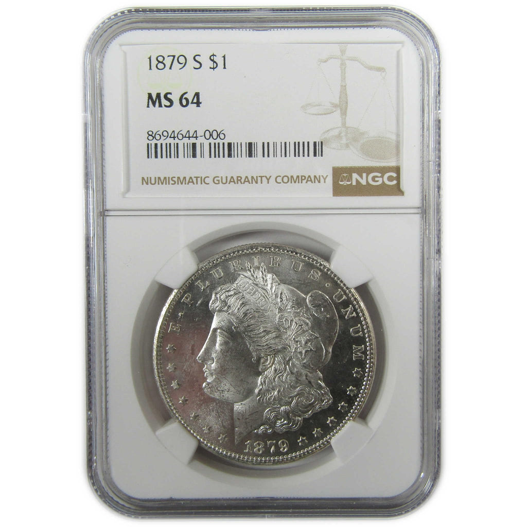 Morgan Silver Dollar MS 64 Uncirculated A4729