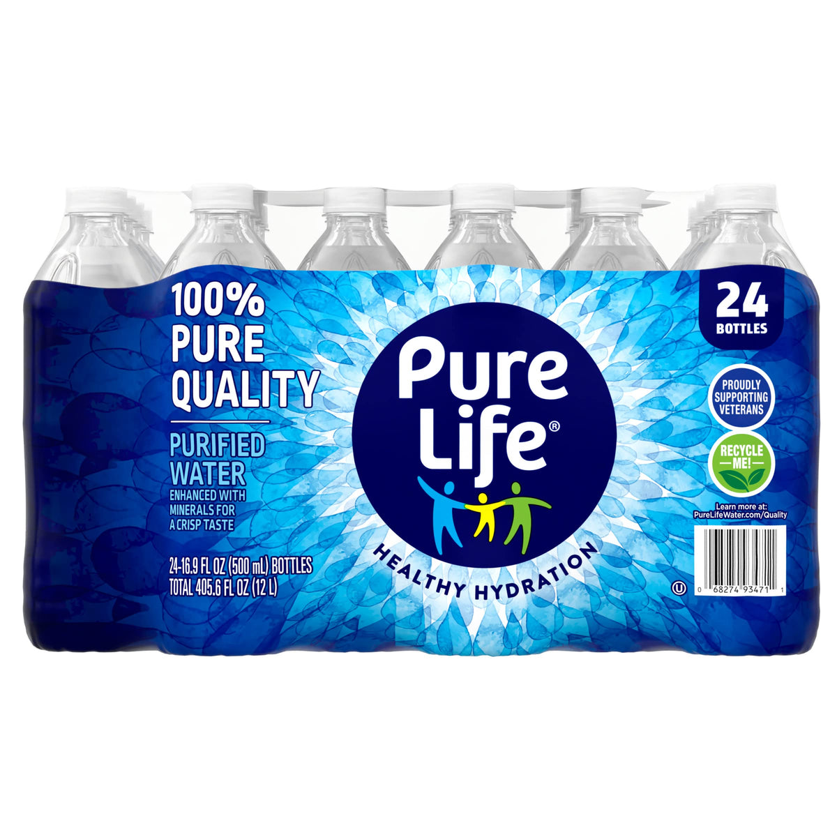 Purified Bottled Water 16.9 oz Case of 24 O2265