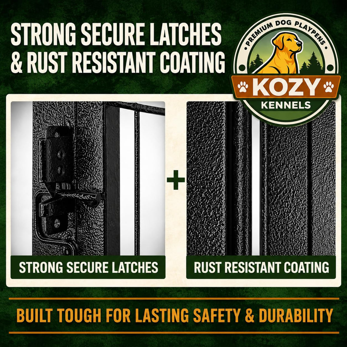 40 inch 16 Panels Heavy Duty Metal Dog Playpen H9315