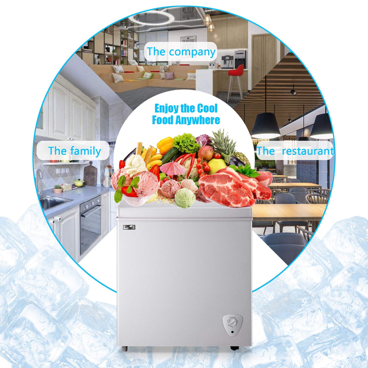 White 5.0 Cu.Ft Chest Freezer J843