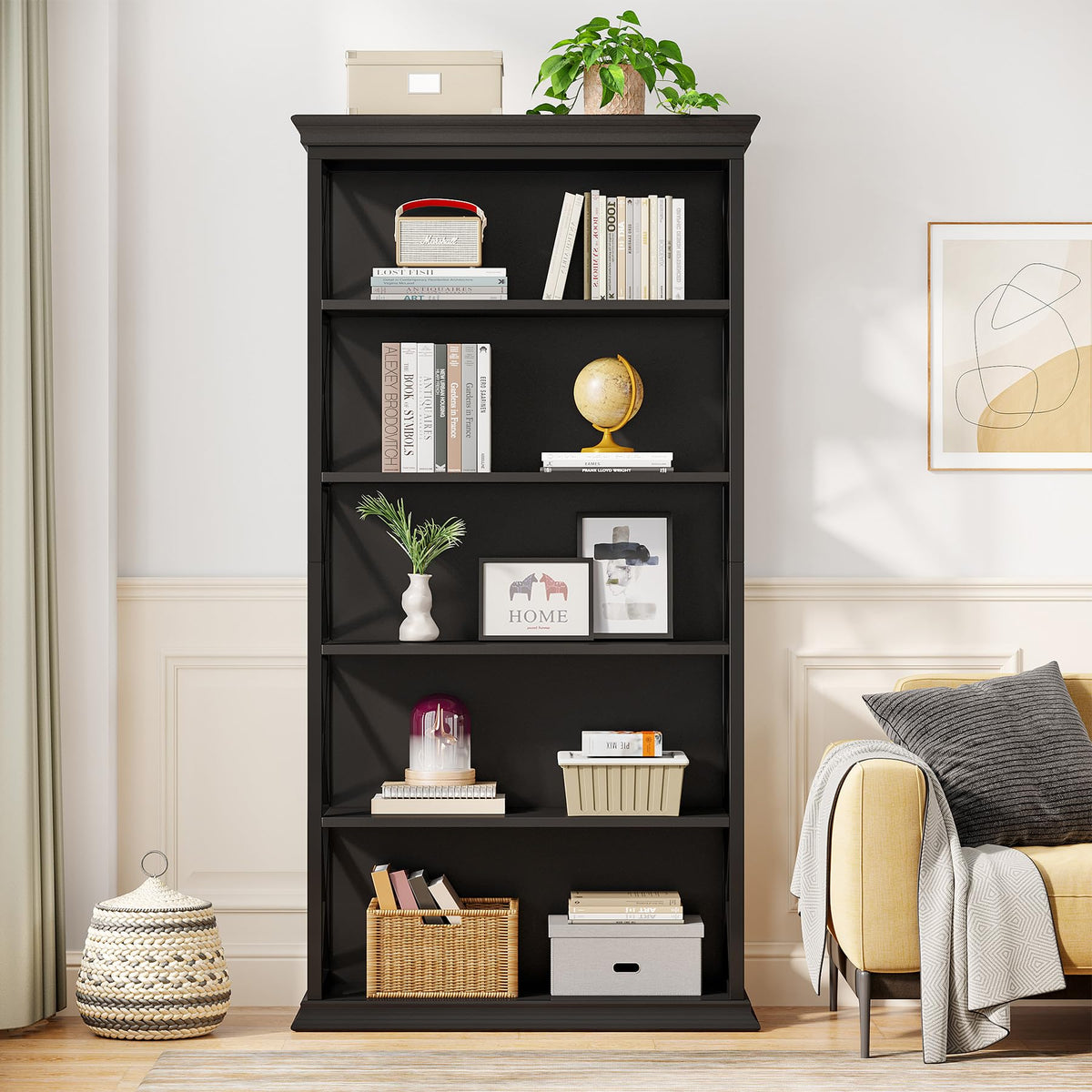71 Inches 6-Tier Bookcase E221