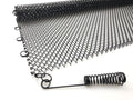 Black Fireplace Mesh Screen Curtain, Two Panels U3294