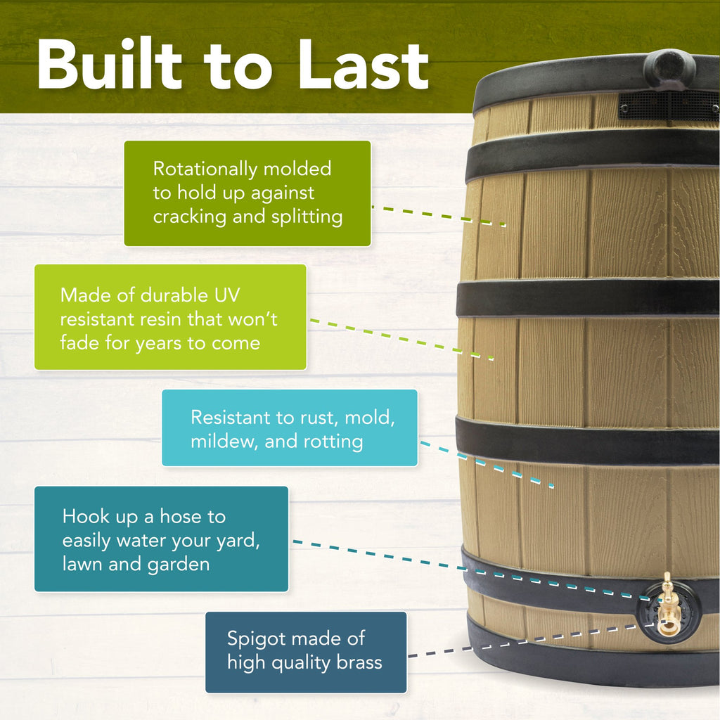 50 Gallon Rain Barrel U830076